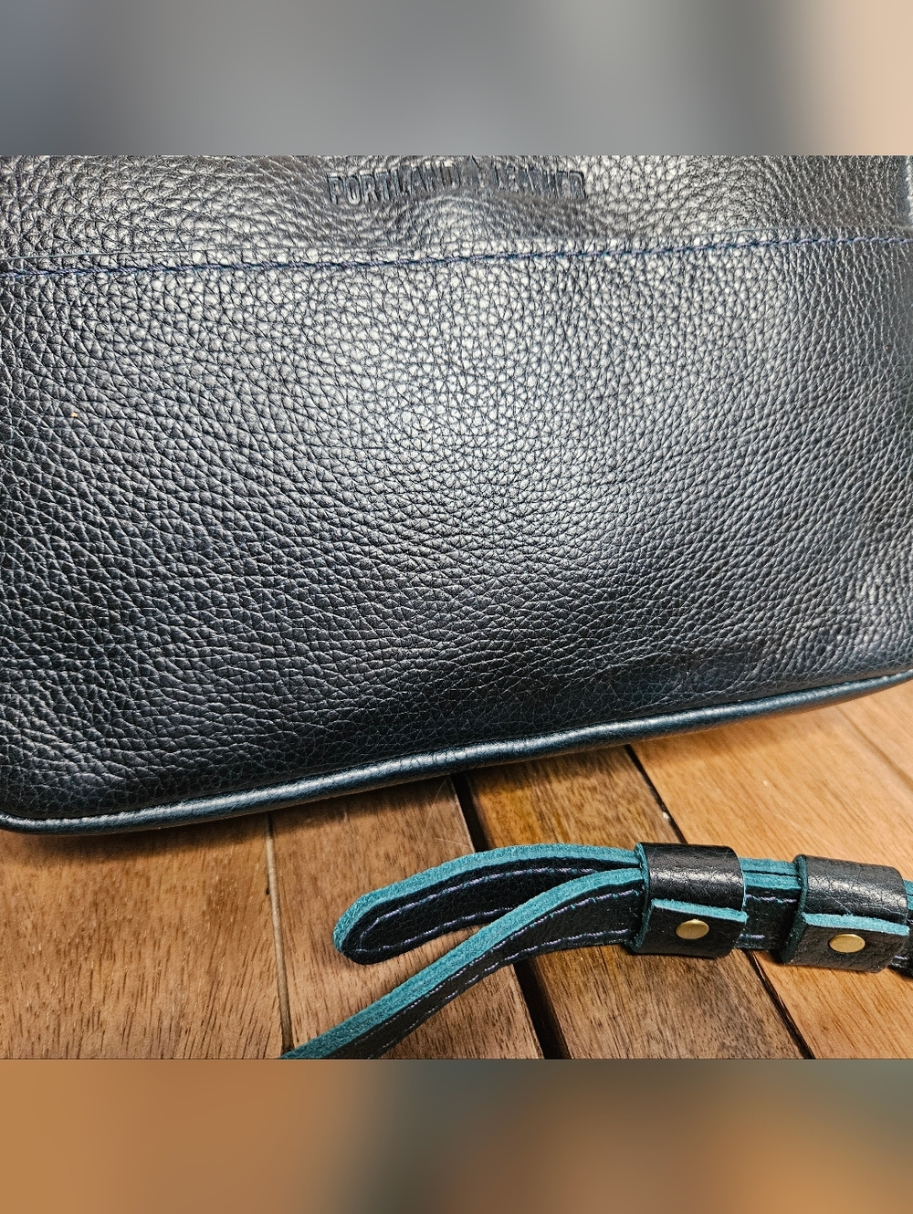 Portland Leather Goods Large Camera Bag Boreal Blue Green - Picture 11 of 16